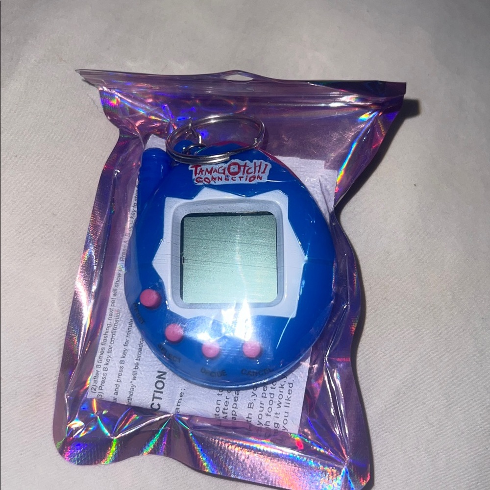 Blue Tamagotchi Connection Keychain